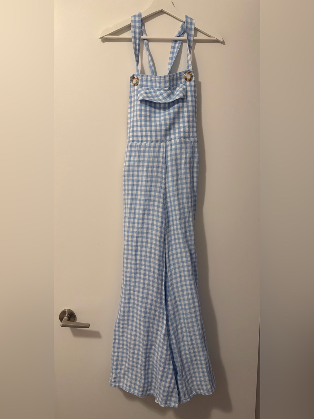 Daily Sleeper Blue and White One-Piece Jumpsuit